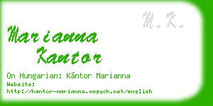 marianna kantor business card